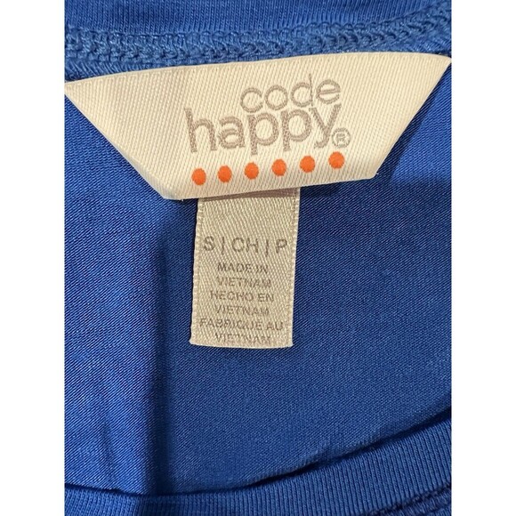 Code Happy Women's Pullover Workwear/Active Wear Top Long Sleeve blue Size S - Picture 6 of 8